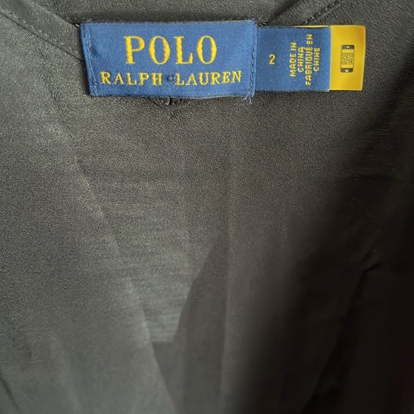 Polo Ralph Lauren Black Midi Slip Dress Size 2 - Picture 3 of 5
